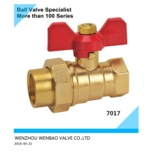 Butterfly Handle Brass Ball Valve with Union Dn25 Price